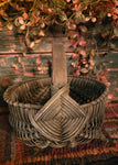 #7TAE Primitive Distressed Black Egg Basket MADE IN THE USA!
