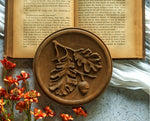 #E234660 Acorn Wood Leaf Wall Plaque
