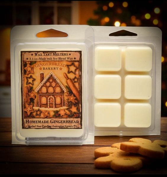 #T6GB "Home-Made Gingerbread" Mini Pack of 6 Soy Wax Melting Tarts