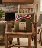 #PL620345 "Flag Day" Wool Felt Pillow