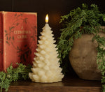 #NY236685  7In Shimmer 3D Flame Balsam Tree Candle