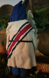 #61HS Primitive Santa With Patriotic Sash By HOLLY SCHMIDT