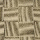 #2995-135  Black & Natural Block Print Table Runner - 15x72In