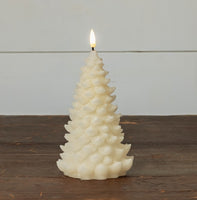 #NY236685  7In Shimmer 3D Flame Balsam Tree Candle