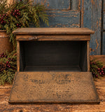 #MSBB Primitive Dark Mustard Wood Bread Box