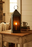 #K14-37SM  Tall Harbor Lantern in Smokey Black