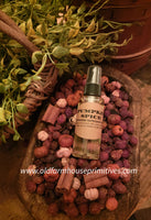 #SP252 NEW! Primitive Wood Bowl Of "PUMPKIN SPICE" Potpourri & Refresher Oil