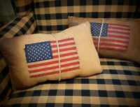 #PCHFP  Handmade Primitive Flag Pillow
