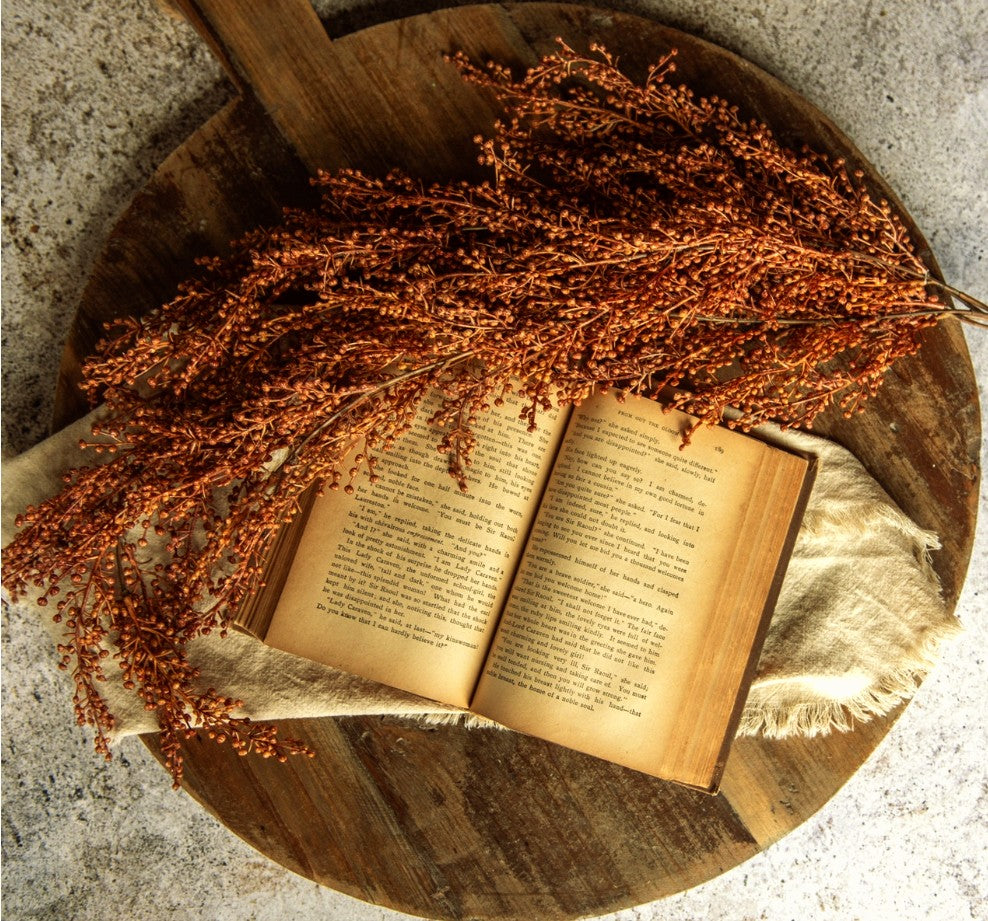 #G233259 Rust Berry 30In Hanging Bush – Old Farmhouse Primitives