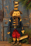 #BLNCT Primitive "Blue Coat Nutcracker" By Dawn's Attic Treasures