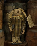 #DAW-SFRAN  Primitive Grungy Cloth "FRANNY" Scarecrow 🍂 MADE IN THE USA!