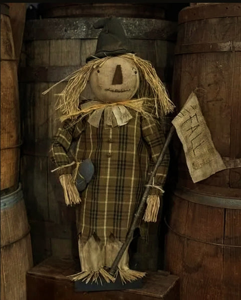 #DAW-SFRAN  Primitive Grungy Cloth "FRANNY" Scarecrow 🍂 MADE IN THE USA!