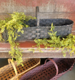 #B-PB Long Black Porch/Centerpiece Basket