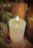 #PDNI2401 Ivory 4x3" Flameless Realistic Melt Candle