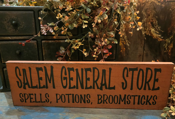 #SS518 "SALEM GENERAL STORE" Wood Sign MADE IN THE USA!