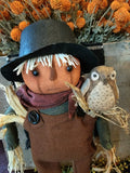 #3BLPS "Pumpkin Scarecrow With Owl" by BEARING IN LOVE