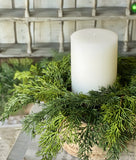 #5317 Verdant Cedar 18In Candle Ring