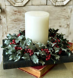 #7615 Hollyberry Glen 6In Candle Ring