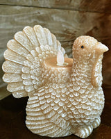 #CA286 Turkey Shaped Moving Flame LED Candle 5.2x5x5In