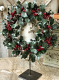 #7615 Hollyberry Glen 6In Candle Ring
