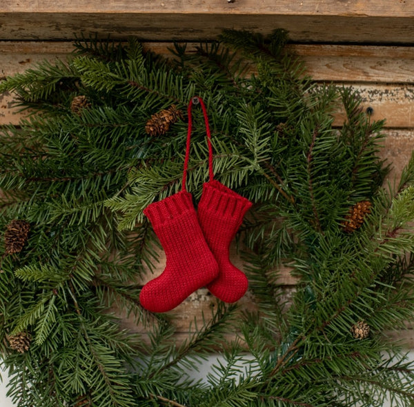 #RH4RS  4In Red Stocking Ornament