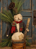 #FRS Primitive "FROSTY" Snowman By Dawn's Attic Treasures
