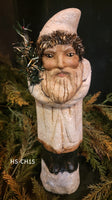 #HS-CH15 Handmade Chalkware Belsnickel by Holly Schmidt