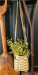 #B-RB Primitive "Rag Handle" Basket - Antique Butter