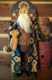 #A261 2026 Signed ARNETT'S Santa With Teddy & Candlestick