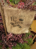 #WBFL Primitive "Witches Brew"  Flag On Stick