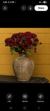 #G243376 Realistic 15.5In Burgundy Mum Bush