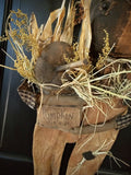#6CP Primitive "COOPER" Pumpkin Harvest Boy By MOSES ALLEN COLLECTION
