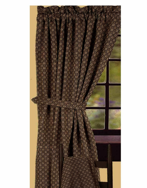 P831011 Kingston Black Jacquard 86"Panels