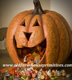 #7064OR  Orange Big Mouth Pumpkin 15In