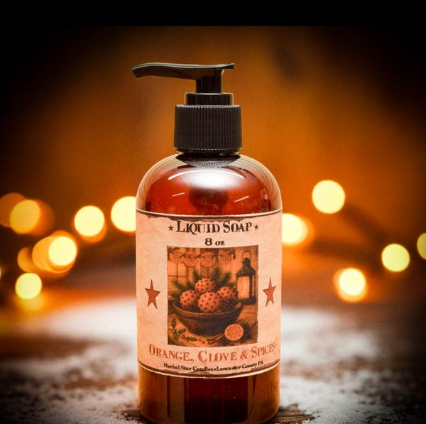#SP8ORC"Orange Clove & Spices" Liquid 8oz Hand Soap