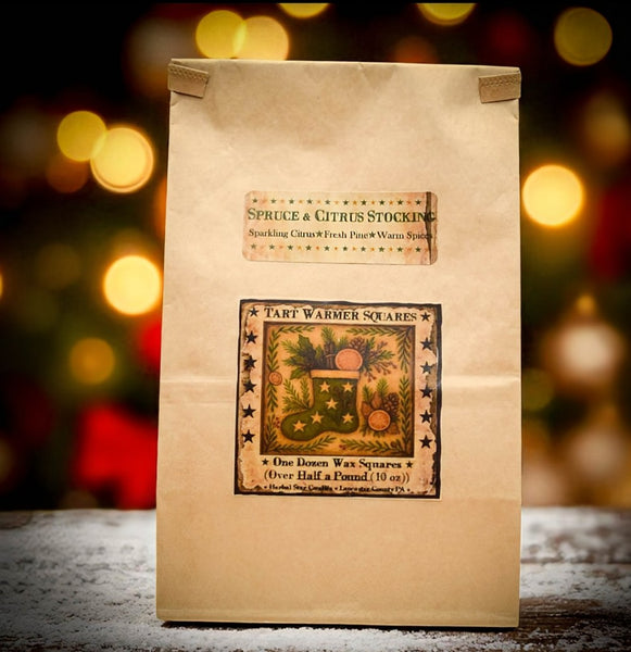 #SCBAG "Spruce and Citrus Stockings" Bag of 12 Melting Tarts