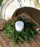#XVP9768  Beautiful 4 Inch Emerald Falls Candle Ring