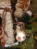 #HSSONS  Handmade Santa Holding Candy Cane, Tree, Snowman Head
