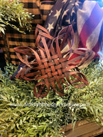 #SVCSS-R  Small Basket Weave Star-Red