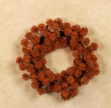 #G233629 Mini Rust Chestnut Seed 10In Candle Ring