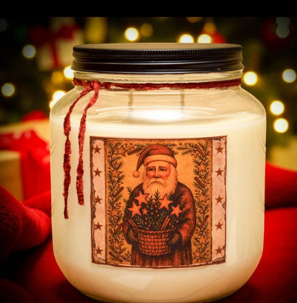 #JSC64 "Old Santa Cinnamon" 64oz Soy Jar Candle