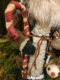 #HSSONS  Handmade Santa Holding Candy Cane, Tree, Snowman Head