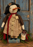 #FRDA Primitive "FREDA" Snow Lady By Dawn's Attic Treasures