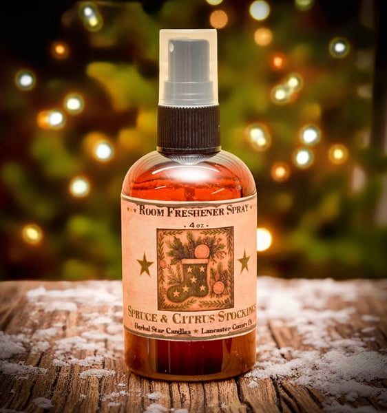 #SC4 "Spruce and Citrus Stockings" 4oz Room Spray