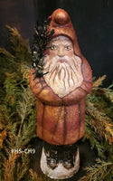 #HS-CH9 Handmade Chalkware Belsnickel by Holly Schmidt