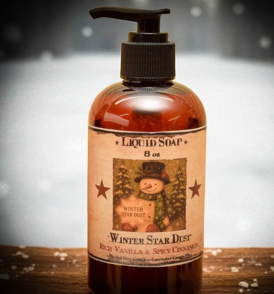#WSD8  Winter Star Dust 8oz Liquid Soap