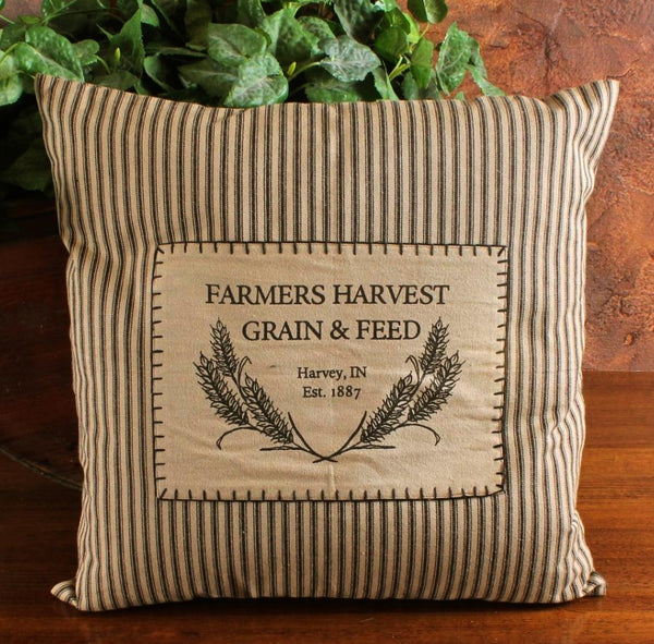 #PL235000  Farmers Harvest Pillow 18"x18"