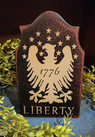 #LECT Mini Tavern Style "Liberty Eagle" Wood Shelf Sitter MADE IN THE USA!