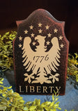 #LECT Mini Tavern Style "Liberty Eagle" Wood Shelf Sitter MADE IN THE USA!