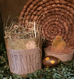 #13BX Primitive "Spring Chick" Pantry Box ~ By MOSES ALLEN COLLECTION